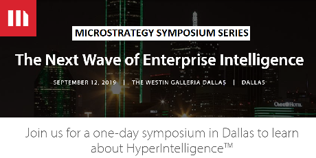 MicroStrategy Symposium Series 2019 Dallas