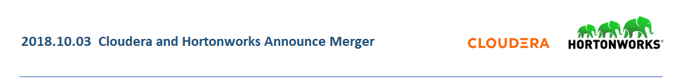 Cloudera and Hortonworks Announce Merger