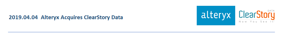 Alteryx Acquires ClearStory Data