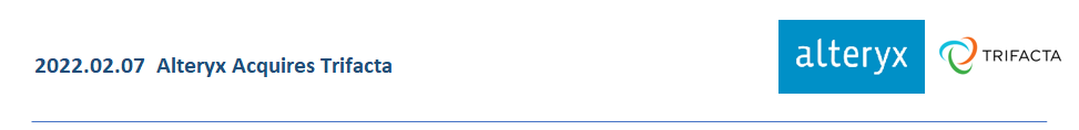 Alteryx Acquires Trifacta